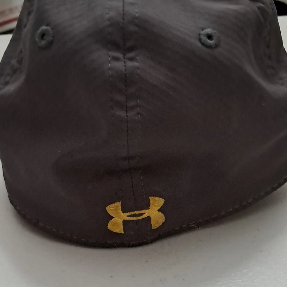 Under Armour Kids OS Dark Gray Cap with Yellow Logo